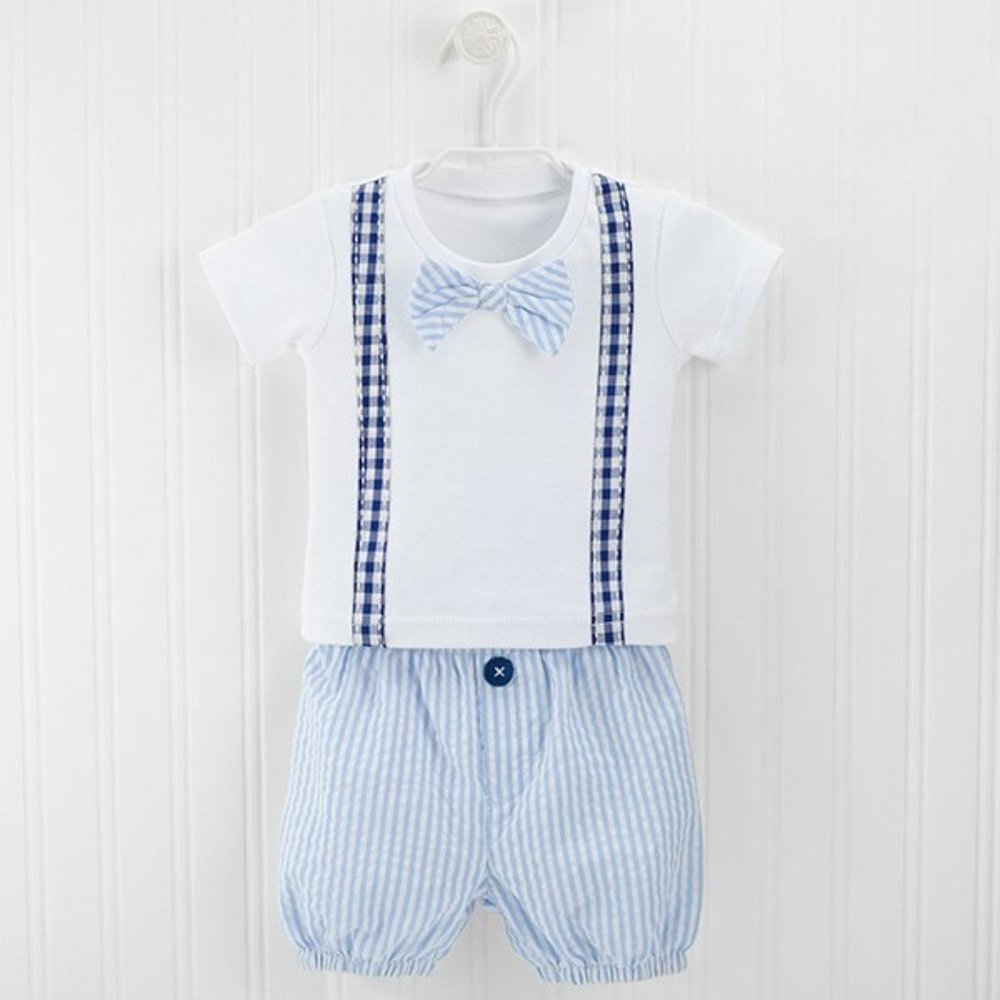 Little Man Shirt & Diaper Cover Baby Gift Set